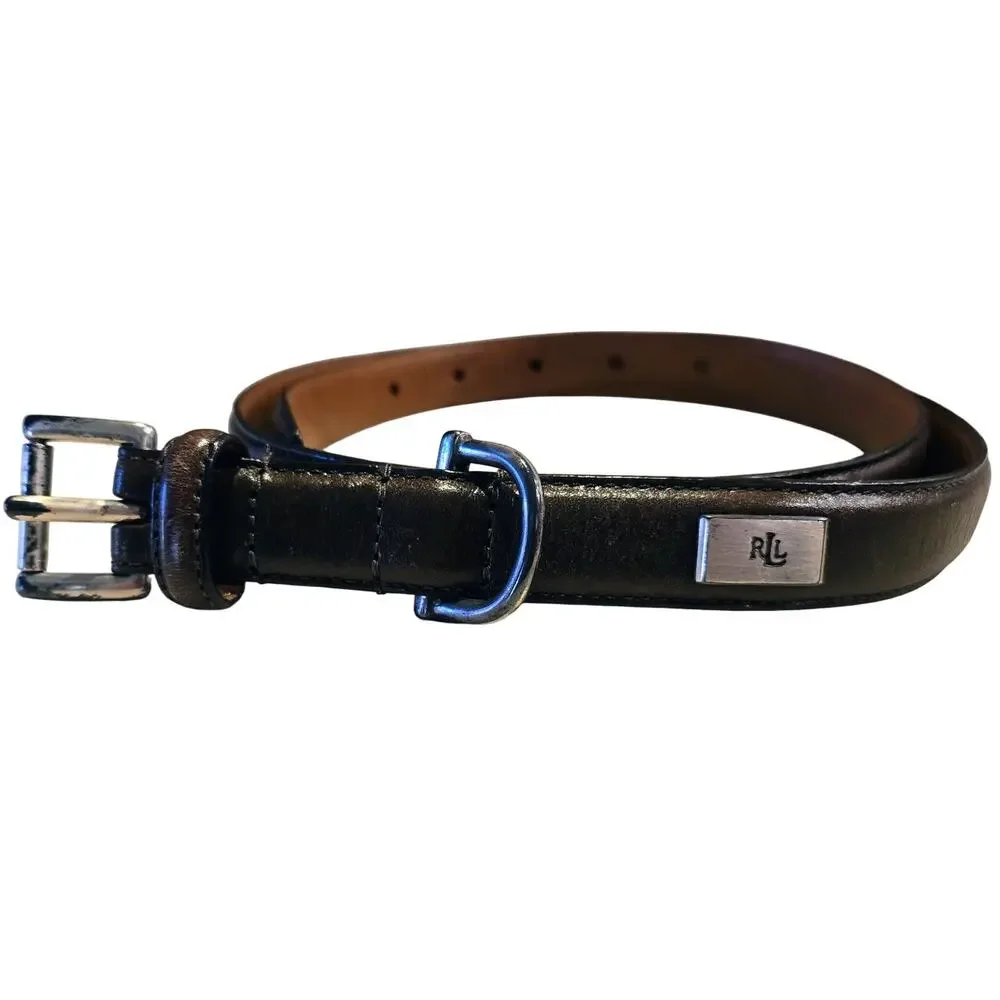Ralph Lauren Brown Leather Belt Durable and Stylish Women's Size Large 38